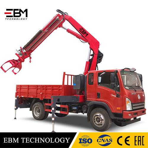 EBM China Popular  Flatbed Powerful Truck Mounted Crane 1/2/3.2/4/5/6.3 ton Knuckle Boom Articulated 6000kg Folding Boom Folding Arm Tow Trailer Cranes lifting Machinery for sale