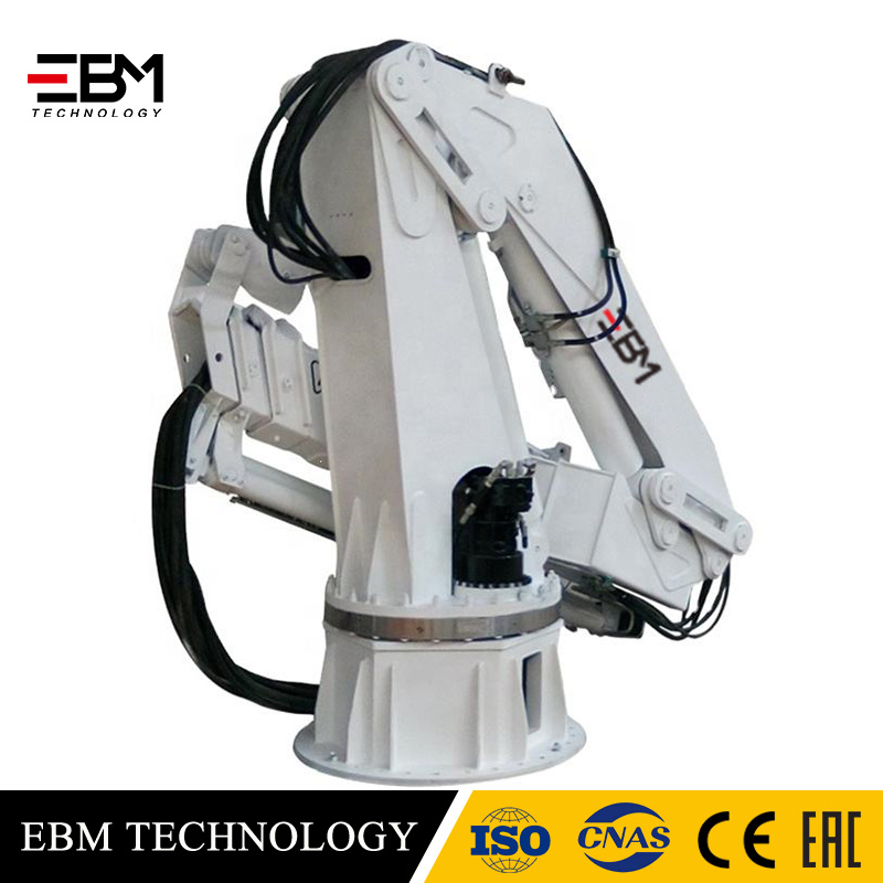 EBM Best Price 4 ton 5 ton 6 ton Knuckle Boom Marine Crane Manipulator Articulated Electric Hydraulic Folding Arm Crane for sale