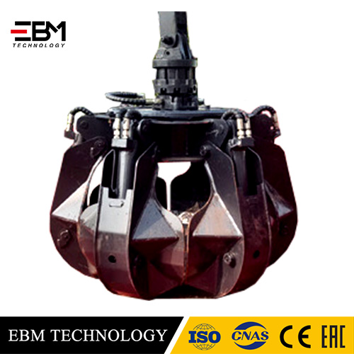 EBM SCRAP METAL GRABBER Flexible Agile Grapple Trailer Mobile Lifting Crane