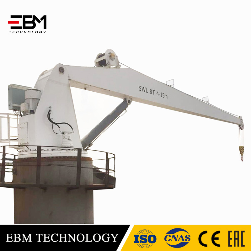 EBM China Fixed boom crane stiff boom cranes Shipboard cranes Ship to Ship cranes Hose handling cranes Provision cranes Platform cranes Substation cranes